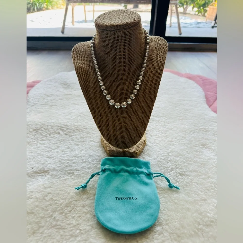 Tiffany & Co. HardWare Ball Necklace in Sterling Silver ~ Authentic! - Picture 4 of 11